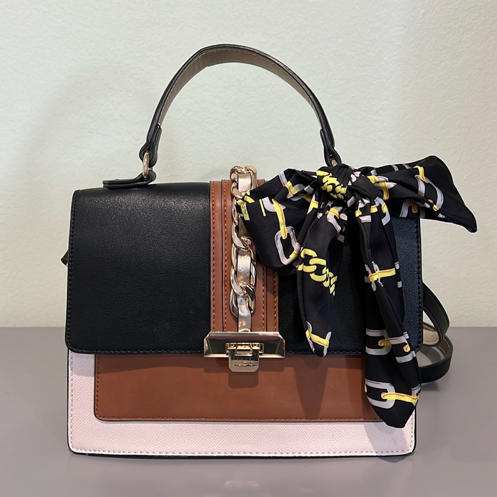 Aldo Top Handle Bag w/detachable scarf